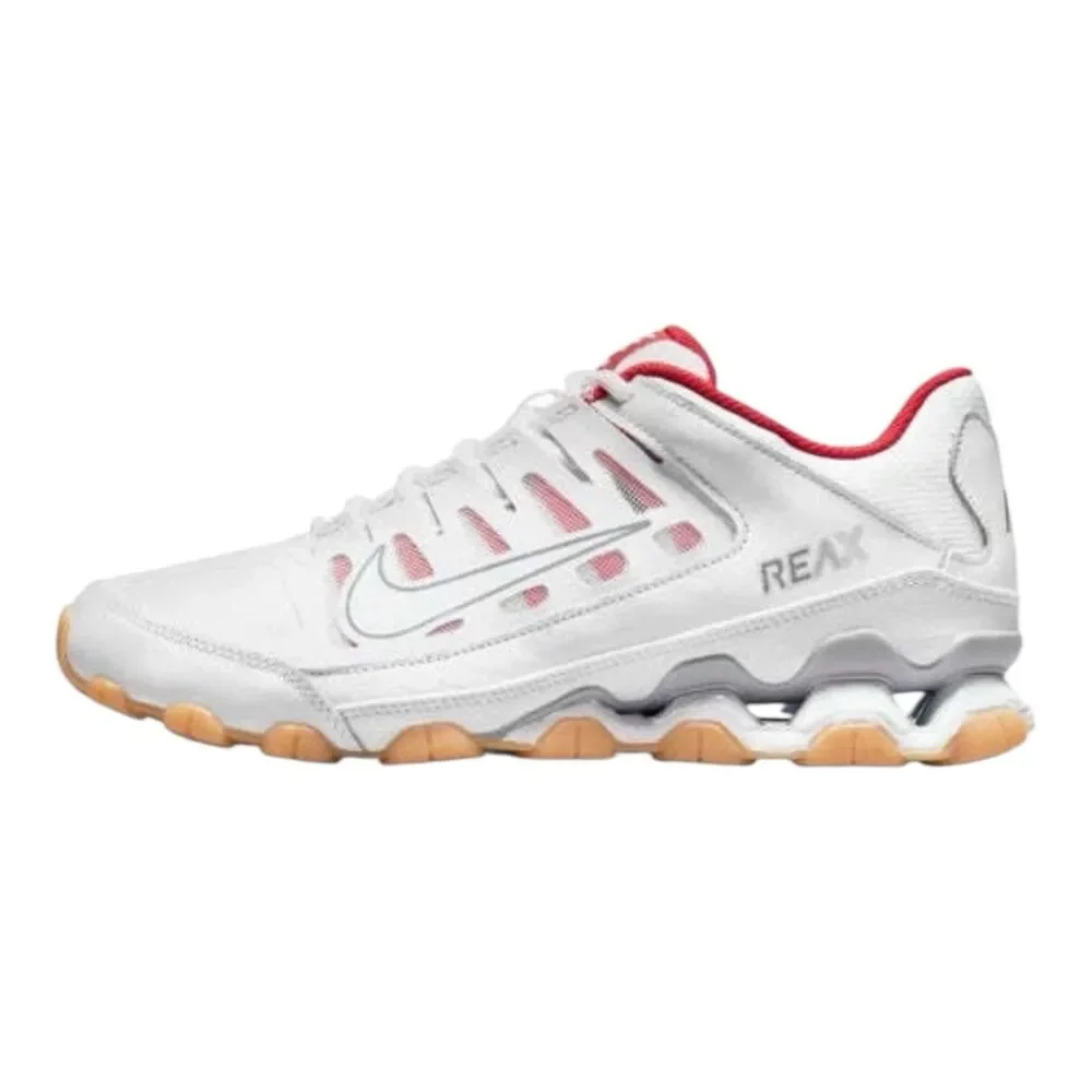 Nike Running Shoes REAX 8 TR MESH, White w/ Red, Men's Size 9.5, NEW